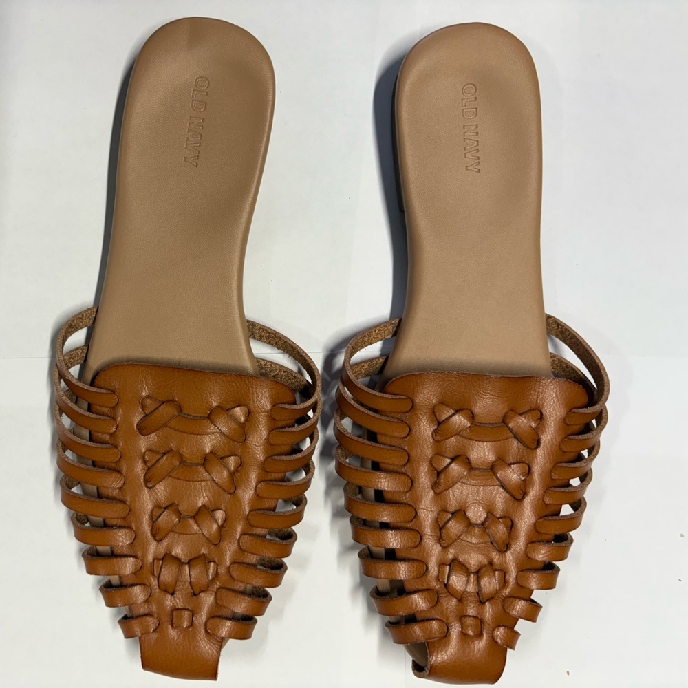 Old Navy Women's Tan Slip-On Sandals